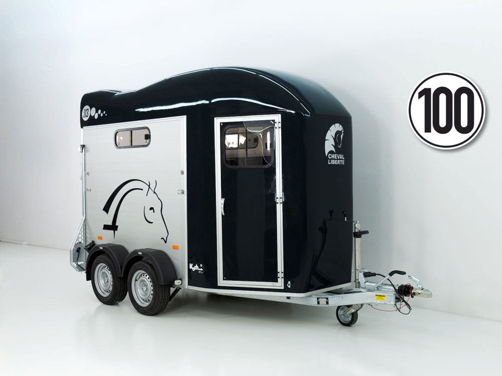 Cheval Liberte Pferdeanhänger GOLD 3|Premium Pullman 2|Sattelkammer|schwarz-Neu