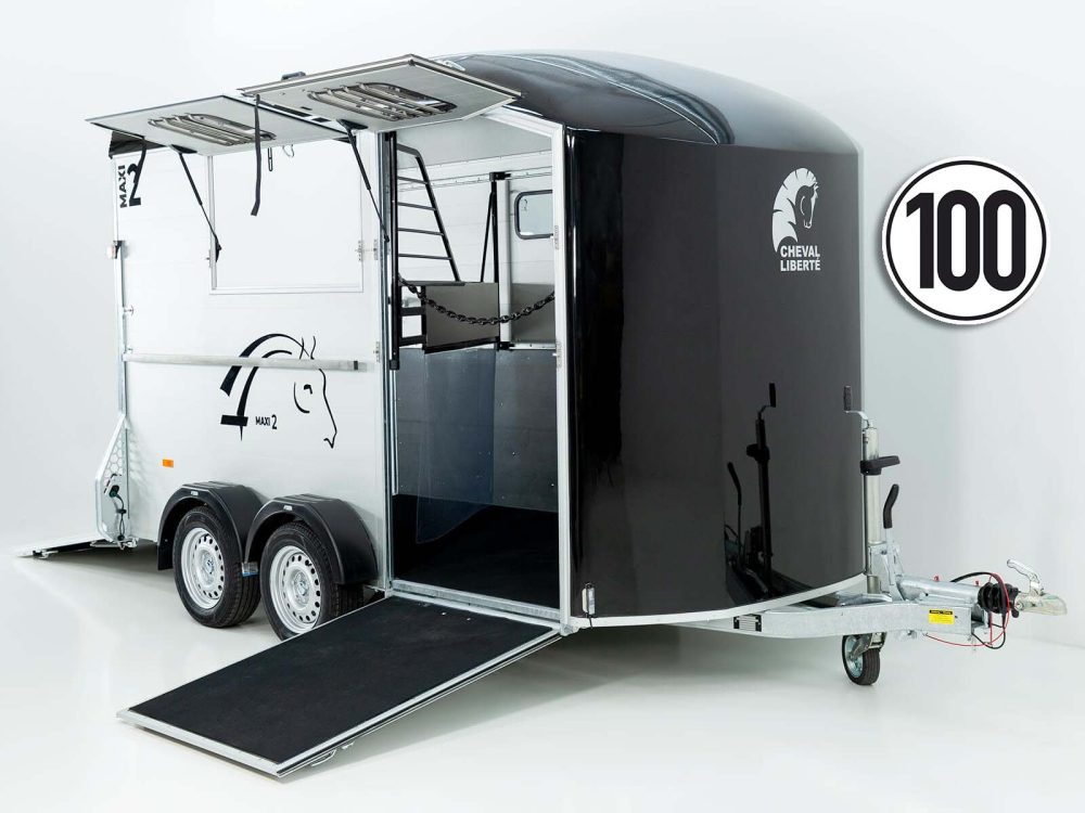 Cheval Liberte Pferdeanhänger MAXI 2|schwarz-Neu