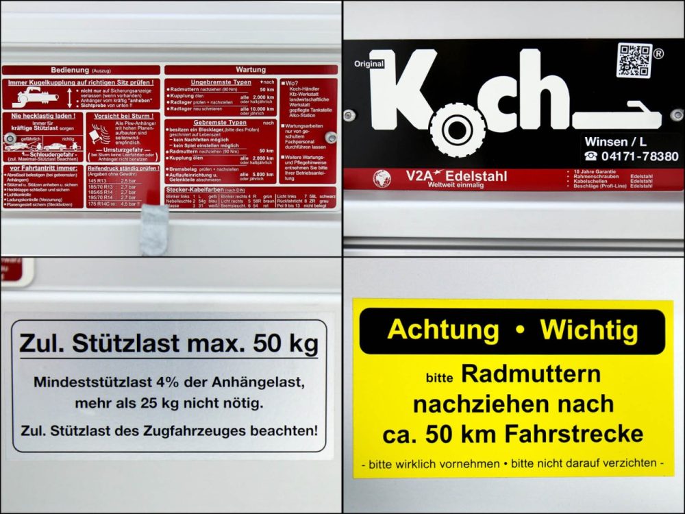 Koch Deckelanhänger 125x250cm Höhe:65cm 750kg|Typ U4|Angebot-Neu – Bild 18