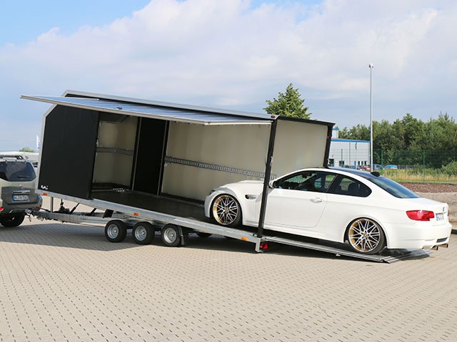 Vezeko Autotrailer Cargo Race Master 230x550cm H210cm 3,5t|E-Winde|silber-Neu – Bild 2