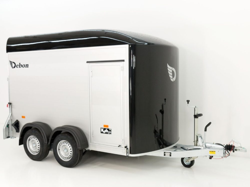 Debon Kofferanhänger Cargo 163x300cm H:200cm 2,0t|Alu|Polybug|Tür|schwarz-Neu – Bild 6