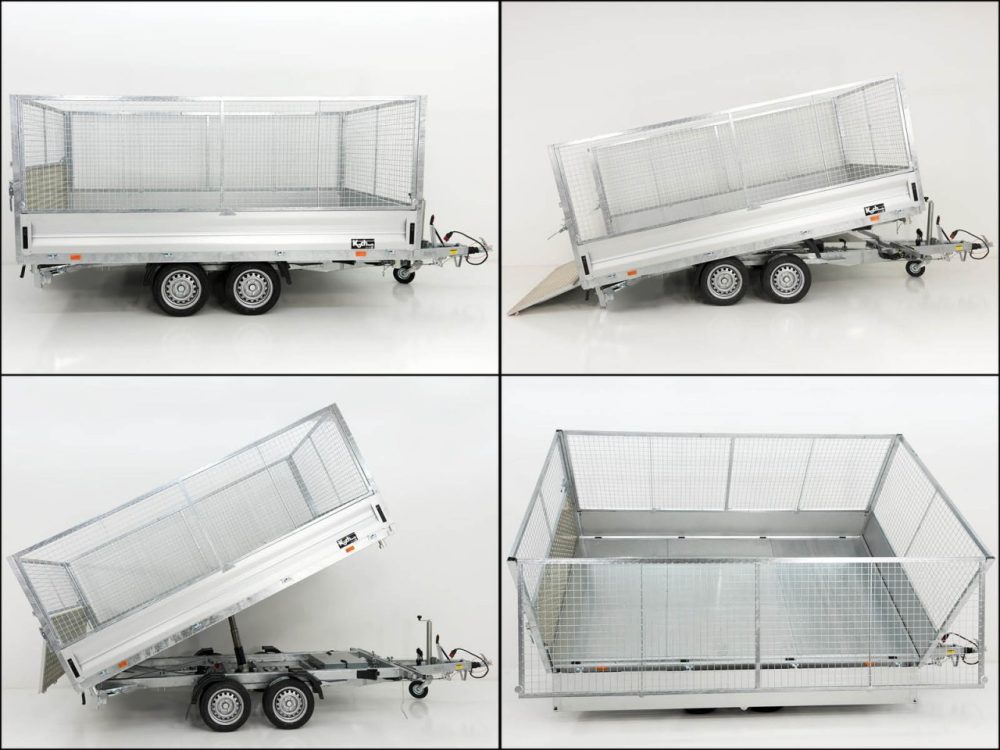 Vezeko Multidreiseitenkipper VMDK35.3|185x350cm 3,5t|Ladefläche kippbar|Gitteraufsatz-Neu – Bild 8