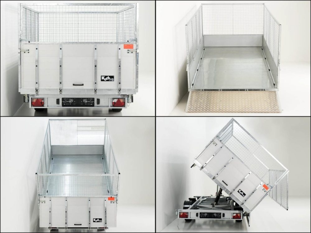 Vezeko Multidreiseitenkipper VMDK35.3|185x350cm 3,5t|Ladefläche kippbar|Gitteraufsatz-Neu – Bild 9