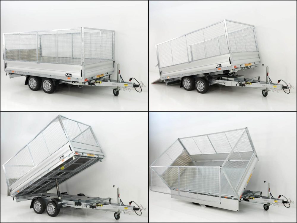 Vezeko Multidreiseitenkipper VMDK35.3|185x350cm 3,5t|Ladefläche kippbar|Gitteraufsatz-Neu – Bild 10