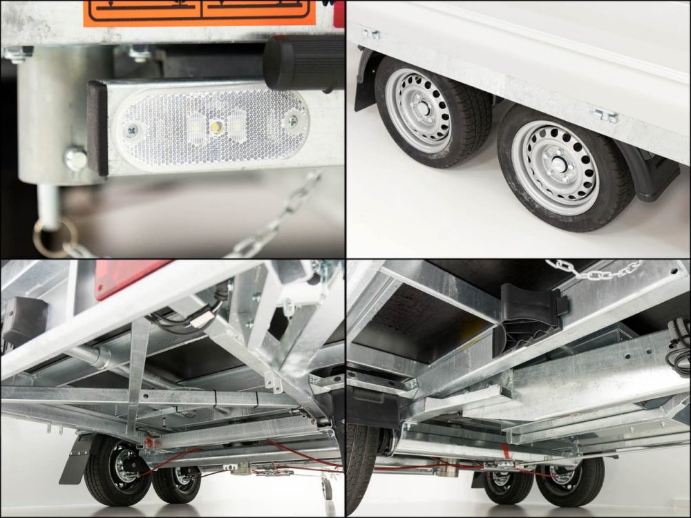 Vezeko Multidreiseitenkipper VMDK35.3|185x350cm 3,5t|Ladefläche kippbar|Gitteraufsatz-Neu – Bild 16