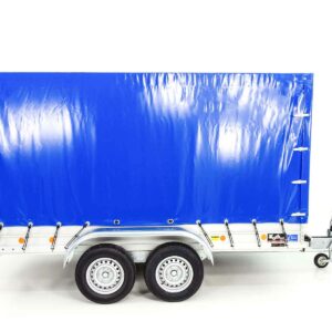 Anhänger Koch mit Plane 150x350cm 2600kg|Typ 8.26|Hochplane 180cm Blau-Neu