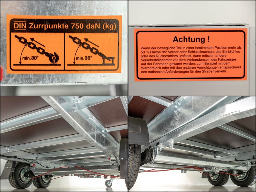 Vezeko Hochlader Anhänger J30.43|210x430cm 3t|Ladefläche kippbar-Neu – Bild 15