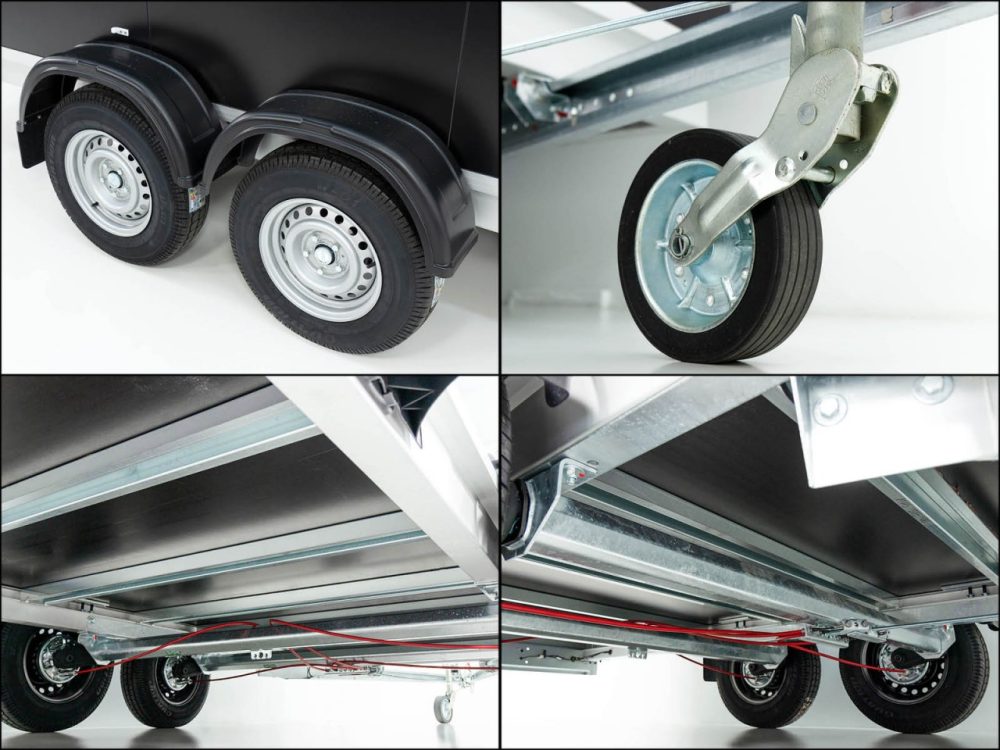 Vezeko Kofferanhänger VK Sandwich Silver 184x355cm Höhe:205cm 2,7t|45°|Tür-Neu – Bild 16