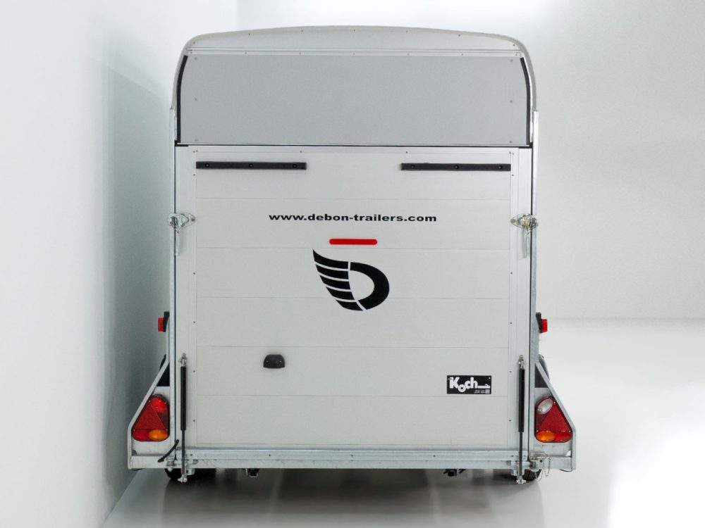 Debon Kofferanhänger Cargo C700 179×378 H201 2,6t|Alu|Polybug|Tür|schwarz-Neu – Bild 3