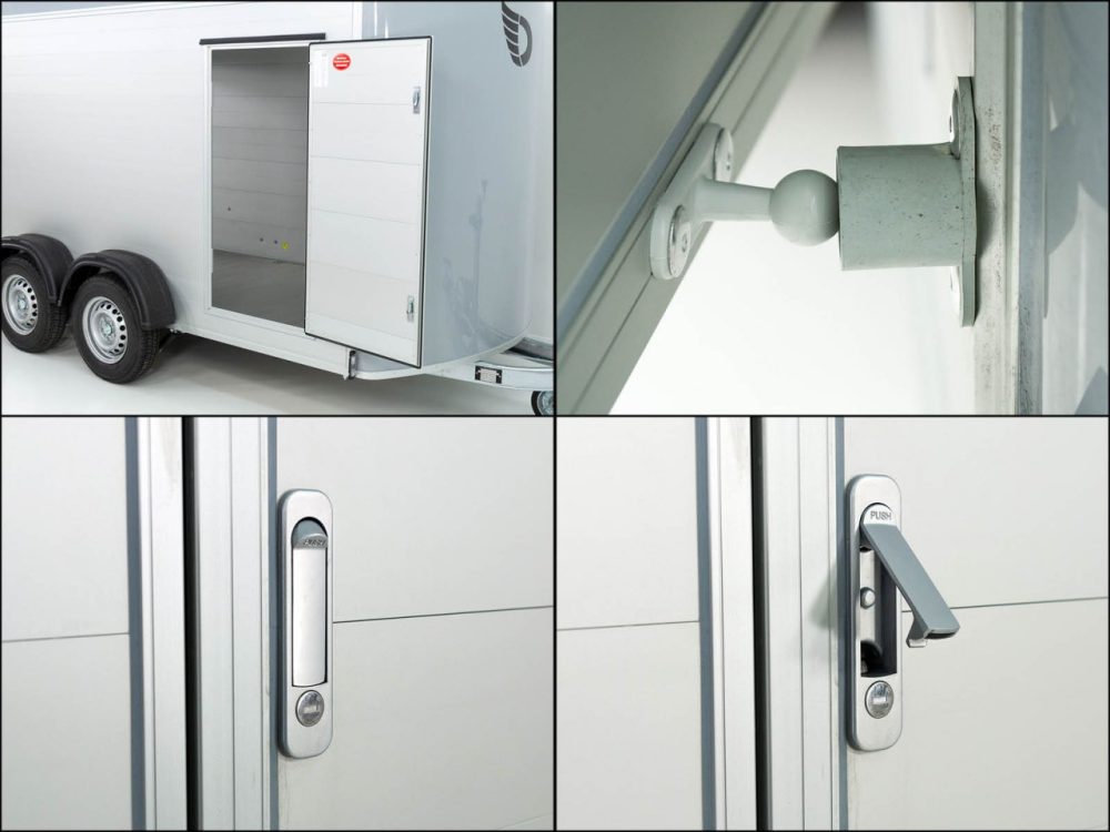 Debon Kofferanhänger Cargo C700 179×378 H201 2,6t|Alu|Polybug|Tür|schwarz-Neu – Bild 10