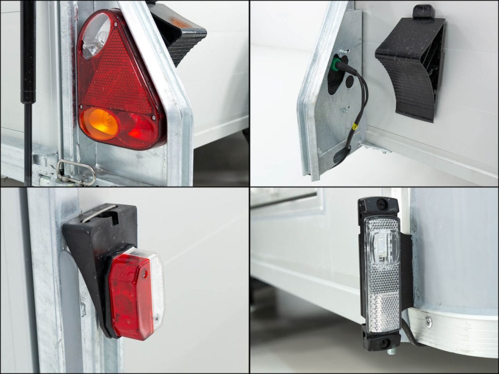 Debon Kofferanhänger Cargo C700 179×378 H201 2,6t|Alu|Polybug|Tür|schwarz-Neu – Bild 11