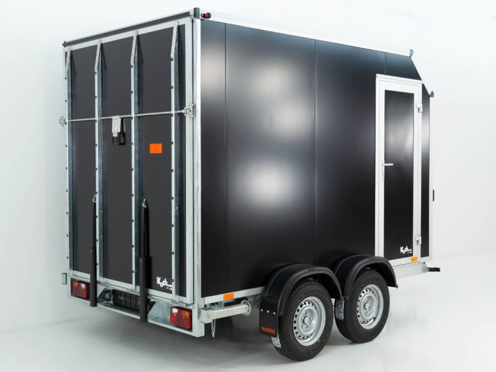 Vezeko Kofferanhänger VK Sandwich Black 184x305cm Höhe:205cm 2,7t|Rampe|Tür|Schräge-Neu – Bild 3