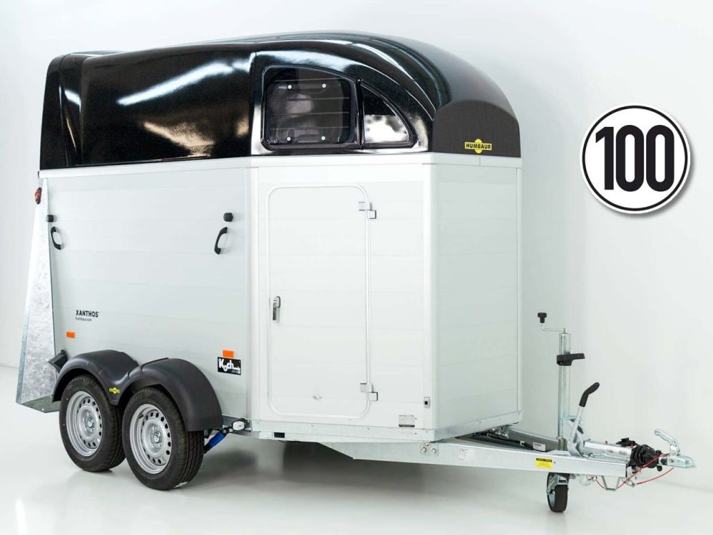 Humbaur Pferdeanhänger XANTHOS 2400|schwarz|Sattelkammer-Neu