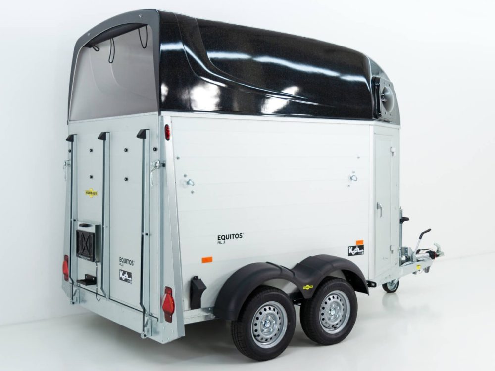 Humbaur Pferdeanhänger Equitos 2000|Alu|schwarz|Sattelkammer|Aluboden-Neu – Bild 2
