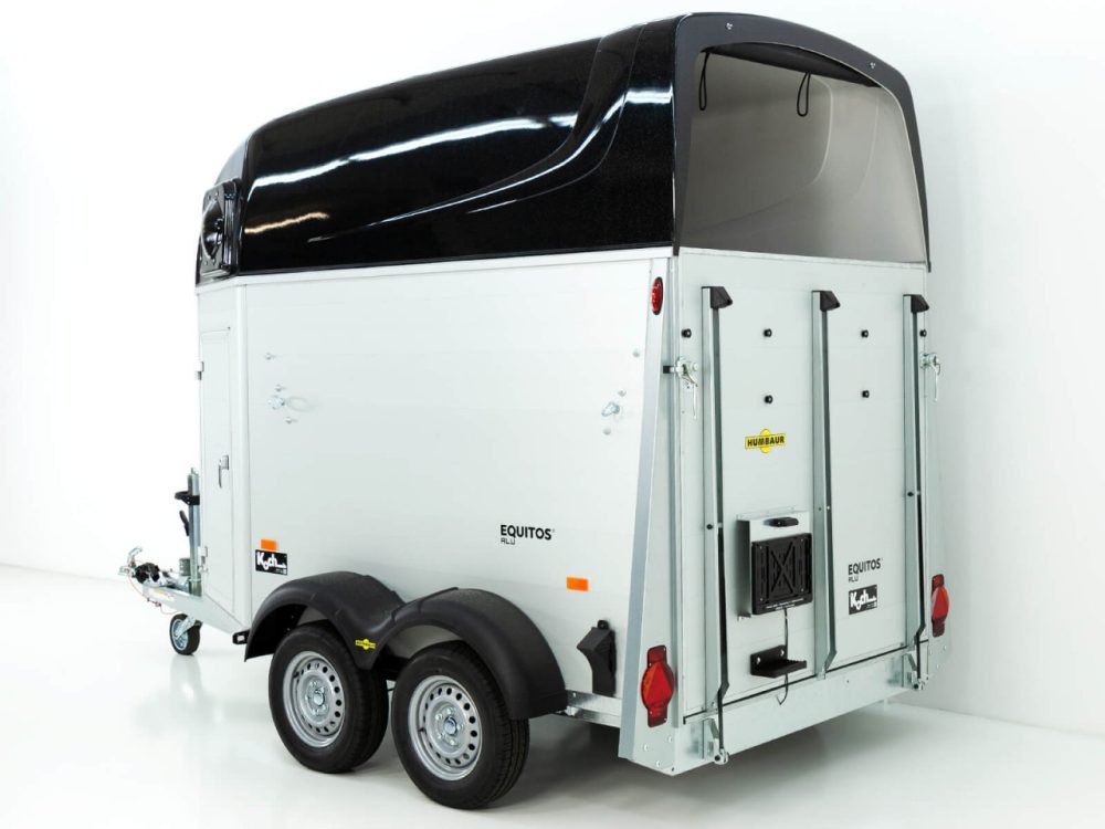 Humbaur Pferdeanhänger Equitos 2000|Alu|schwarz|Sattelkammer|Aluboden-Neu – Bild 3