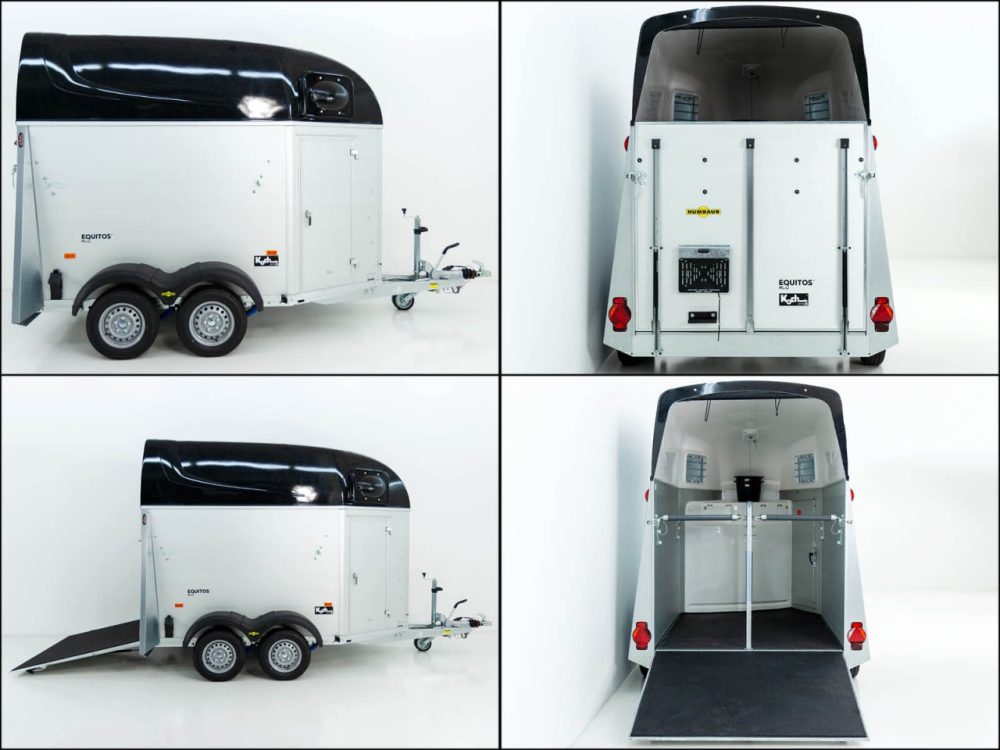 Humbaur Pferdeanhänger Equitos 2000|Alu|schwarz|Sattelkammer|Aluboden-Neu – Bild 11