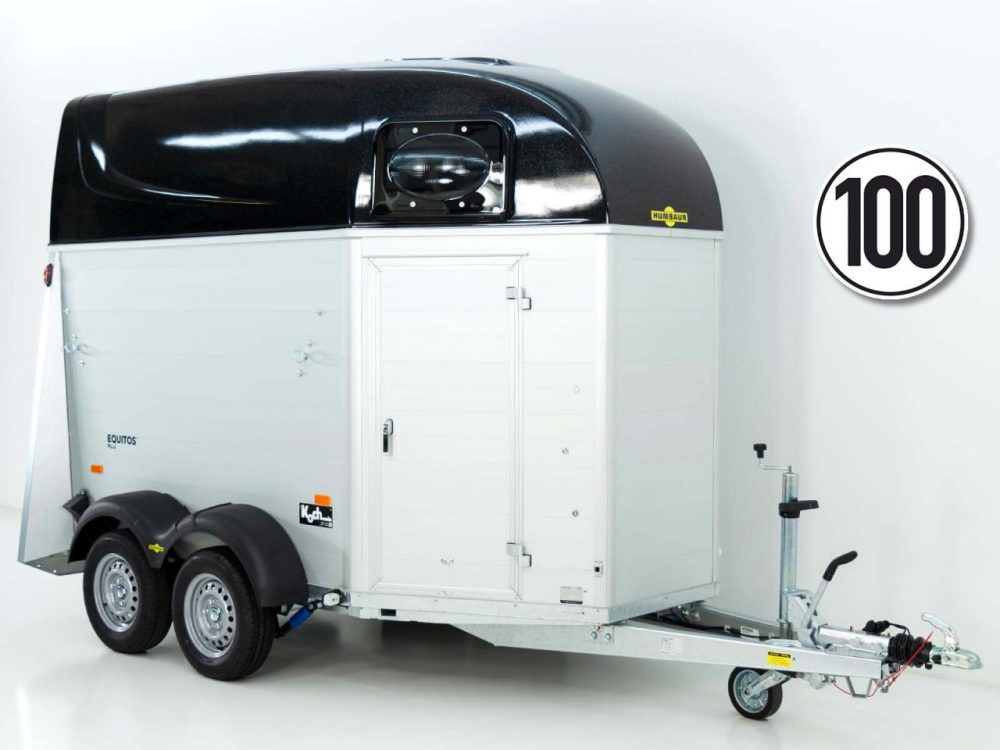 Humbaur Pferdeanhänger Equitos 2000|Alu|schwarz|Aluboden-Neu
