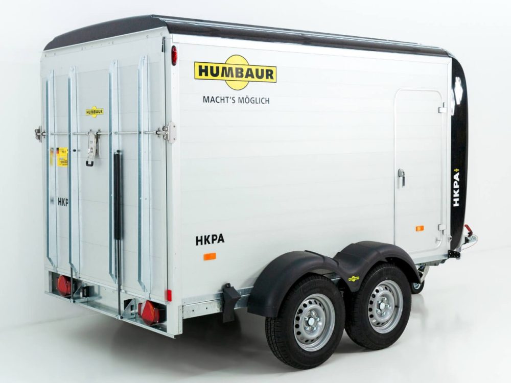 Humbaur Kofferanhänger HKPA 177×328 H180 2,6t|Alu|Polybug|Seitentür|anthrazit-Neu – Bild 2