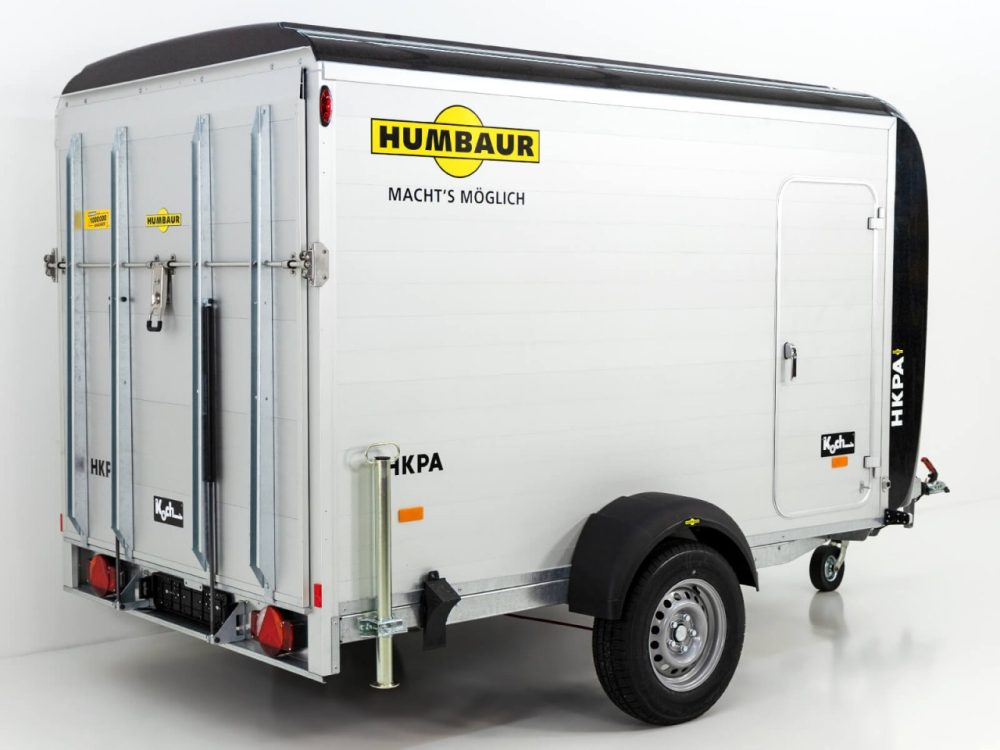 Humbaur Kofferanhänger HKPA 177×328 H180 1,5t|Alu|Polybug|Seitentür|12 Zoll-Neu – Bild 2
