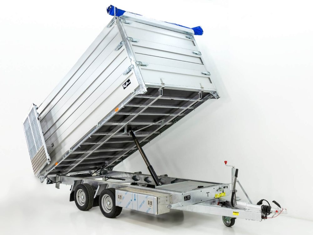Twintrailer Multi-Heckkipper TT35-40 3,5t|192x402x140cm|Tandem-Neu – Bild 3