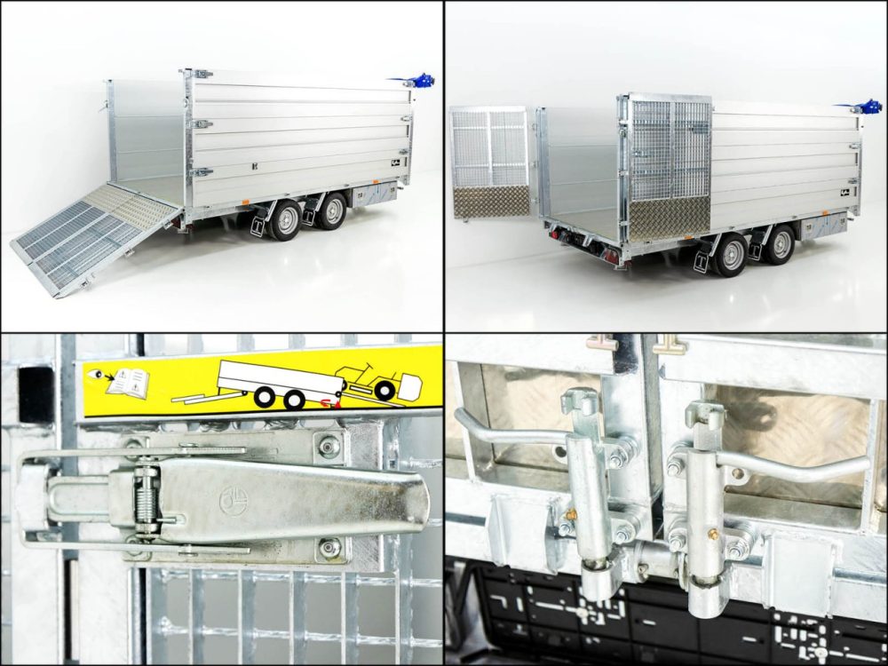 Twintrailer Multi-Heckkipper TT35-40 3,5t|192x402x140cm|Tandem-Neu – Bild 9