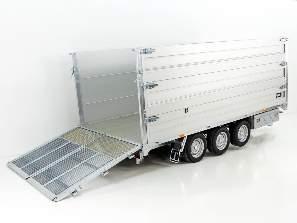 Twintrailer Multi-Heckkipper TR35-40 3,5t|192x402x140cm|TridaX-Neu