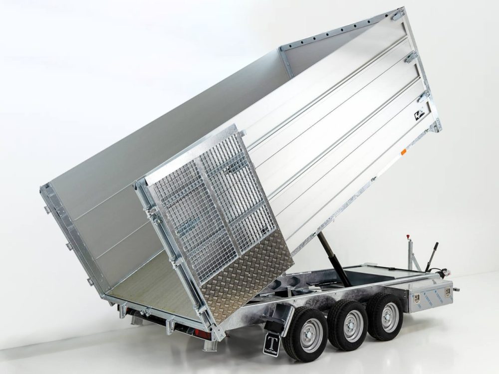 Twintrailer Multi-Heckkipper TR35-40 3,5t|192x402x140cm|TridaX-Neu – Bild 2