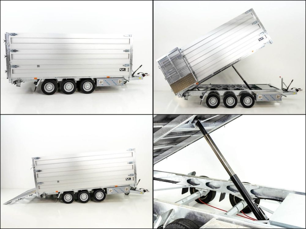 Twintrailer Multi-Heckkipper TR35-40 3,5t|192x402x140cm|TridaX-Neu – Bild 7