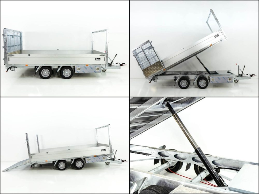 Twintrailer Multi-Heckkipper TT27-30 2,7t|183x309x40/120cm|Tandem-Neu – Bild 7
