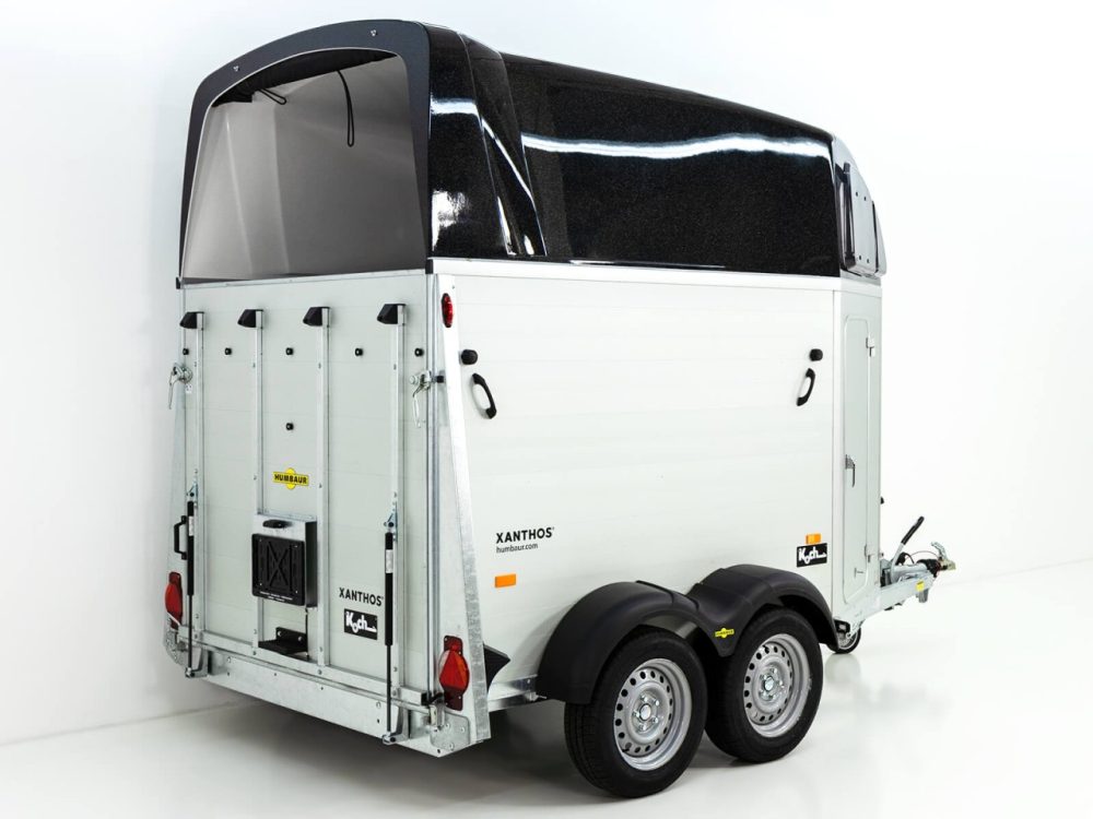 Humbaur Pferdeanhänger XANTHOS 2400|schwarz|Heckklappen/Türen Kombi-Neu – Bild 2