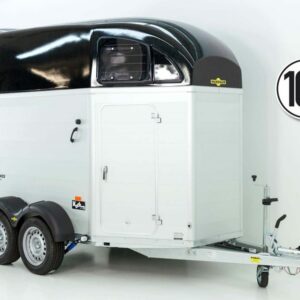 Humbaur Pferdeanhänger XANTHOS 2400|schwarz|Heckklappen/Türen Kombi-Neu