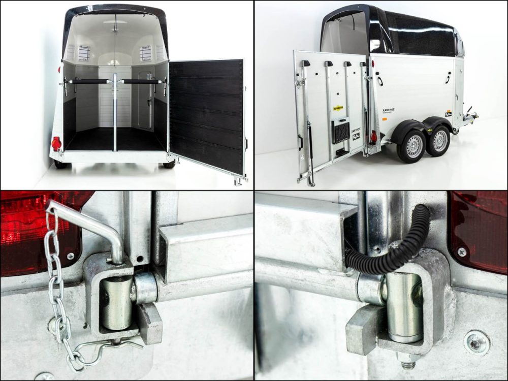 Humbaur Pferdeanhänger XANTHOS 2400|schwarz|Heckklappen/Türen Kombi-Neu – Bild 7