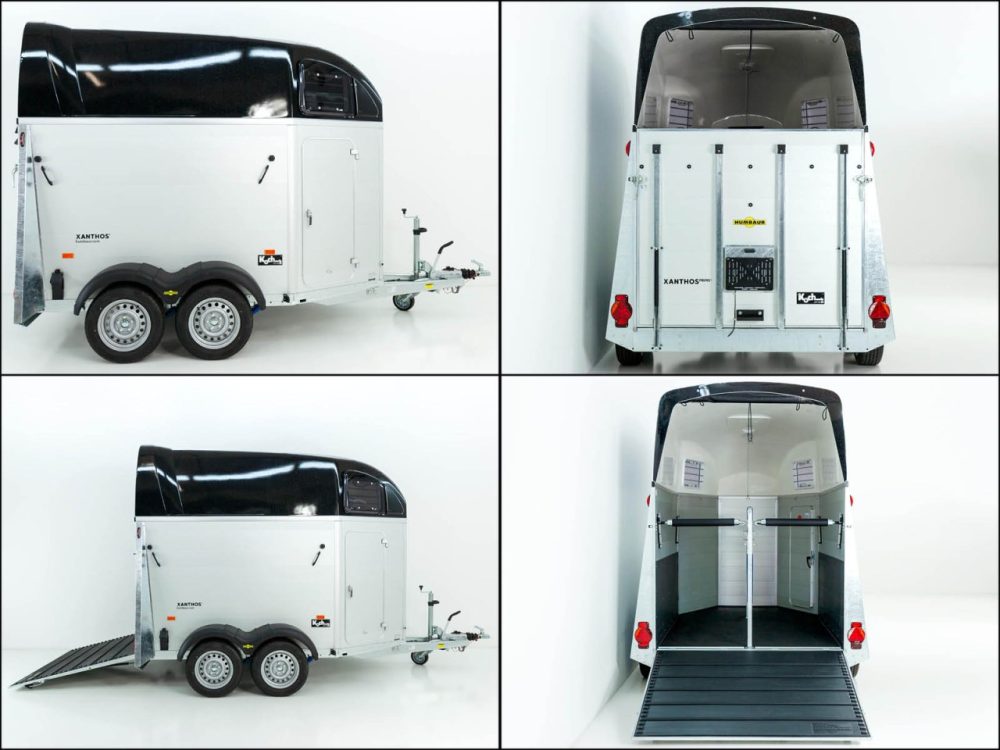 Humbaur Pferdeanhänger XANTHOS 2400|schwarz|Heckklappen/Türen Kombi-Neu – Bild 8