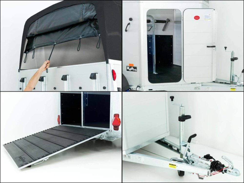 Humbaur Pferdeanhänger XANTHOS 2400|schwarz|Heckklappen/Türen Kombi-Neu – Bild 10