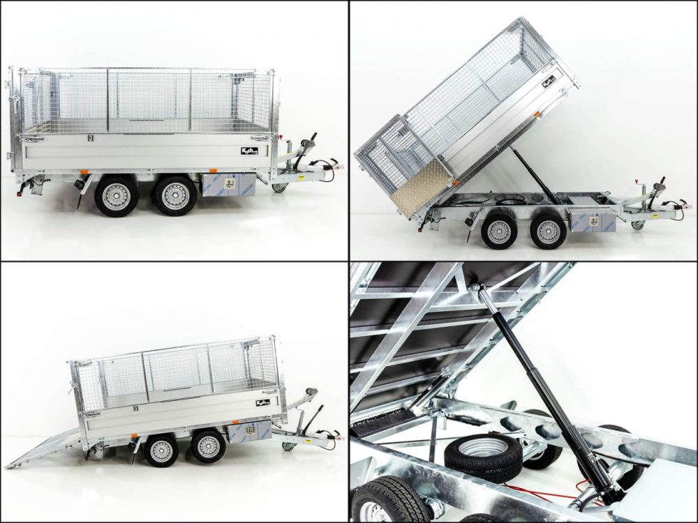 Twintrailer Multi-Heckkipper TT30-30 3,0t|183x309x40/120cm|Tandem-Neu – Bild 7