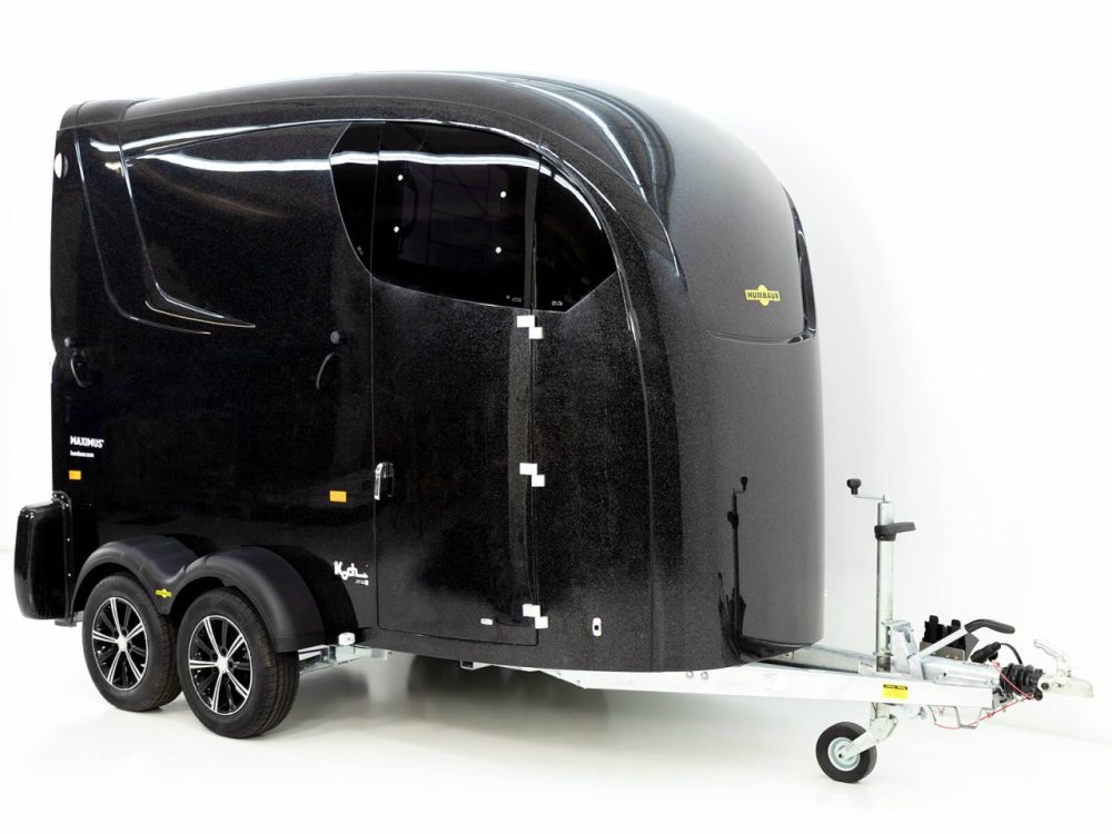 Humbaur Pferdeanhänger Maximus 2700 S|schwarz|Sattelkammer|Schraubfederfahrwerk-Neu