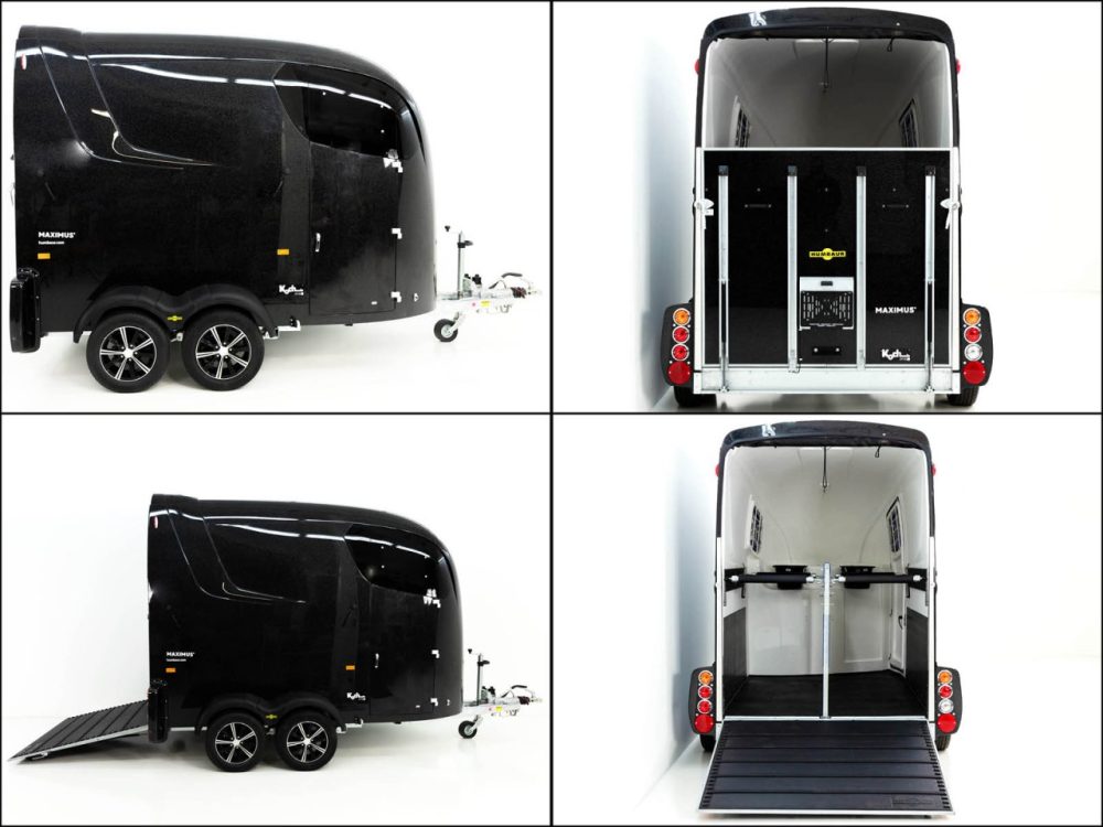 Humbaur Pferdeanhänger Maximus 2700 S|schwarz|Sattelkammer|Schraubfederfahrwerk-Neu – Bild 7