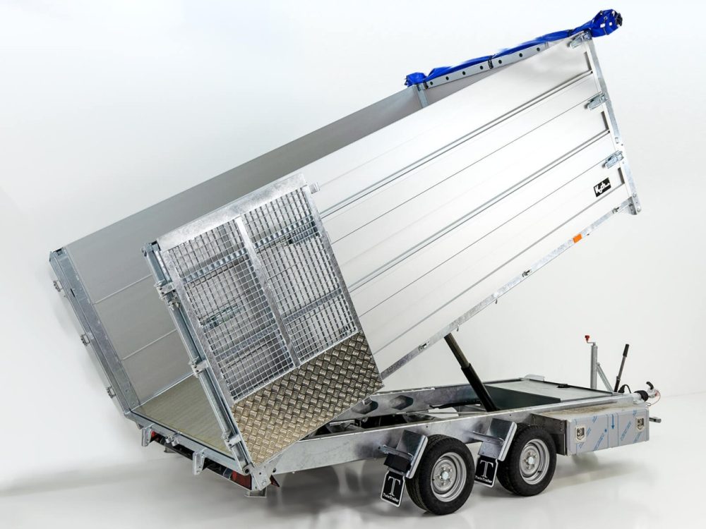 Twintrailer Multi-Heckkipper TT35-35 3,5t|192x352x140cm|Tandem-Neu – Bild 3