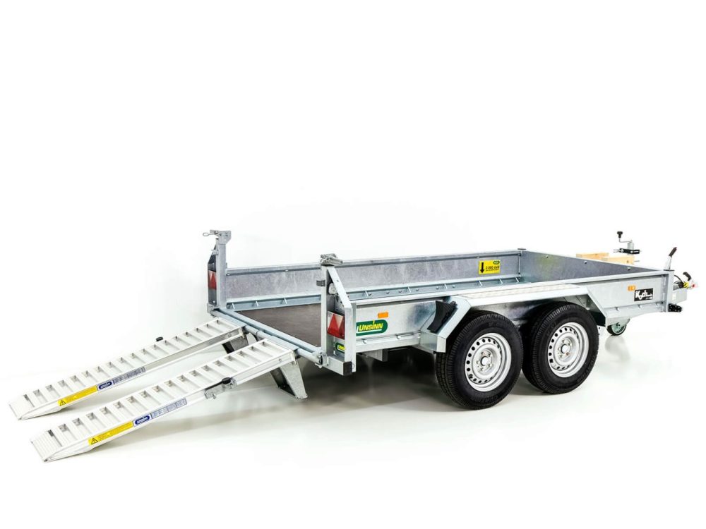 Unsinn Baumaschinenanhänger UBA 160x306cm 3,5t|Schwenk-Rampen-Neu