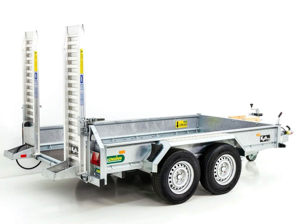 Unsinn Baumaschinenanhänger UBA 160x306cm 3,5t|Schwenk-Rampen-Neu – Bild 2
