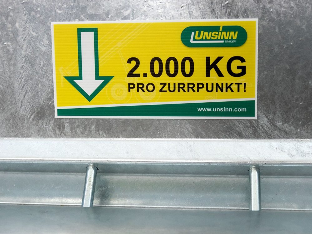 Unsinn Baumaschinenanhänger UBA 160x306cm 3,5t|Schwenk-Rampen-Neu – Bild 7