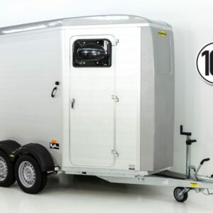 Humbaur Pferdeanhänger Notos Alu 2700 S |silber| Frontausstieg| Schraubfederfahrwerk-Neu