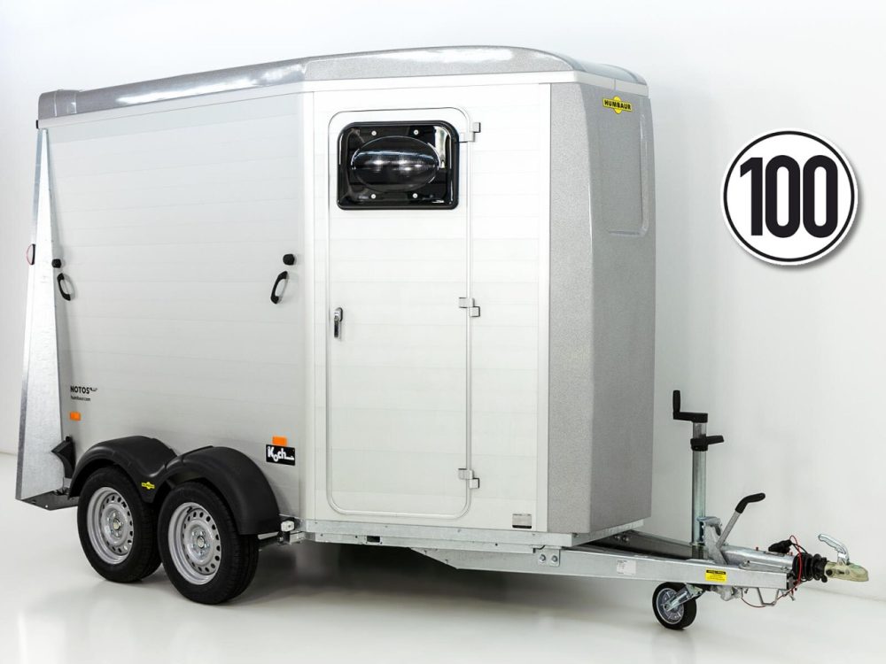 Humbaur Pferdeanhänger Notos Alu 2700 S |silber| Frontausstieg| Schraubfederfahrwerk-Neu