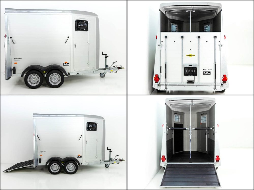 Humbaur Pferdeanhänger Notos Alu 2700 S |silber| Frontausstieg| Schraubfederfahrwerk-Neu – Bild 8
