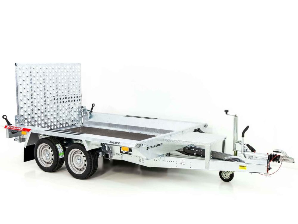 Temared Baumaschinenanhänger Builder 152x300cm 2,7t|Rampe|neu-Neu – Bild 2