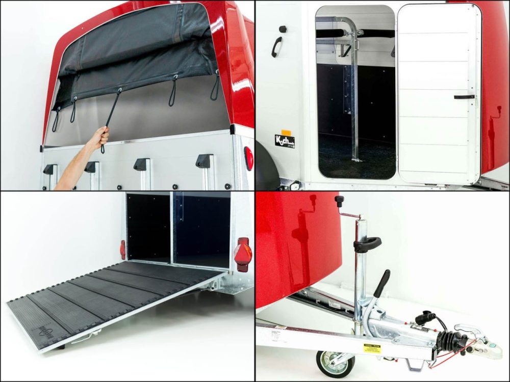 Humbaur Pferdeanhänger XANTHOS AERO 2400|rot|Sattelkammer-Neu – Bild 8