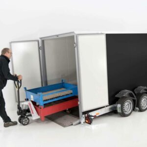 Vezeko Koffer-Absenkanhänger 157x344cm Höhe:190cm 2,7t|schwarz-Neu