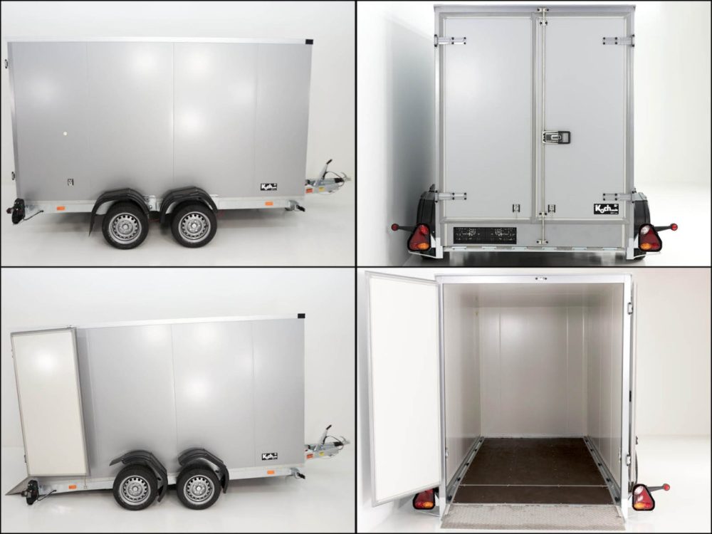 Vezeko Koffer-Absenkanhänger 157x344cm Höhe:210cm 2,7t|schwarz-Neu – Bild 9