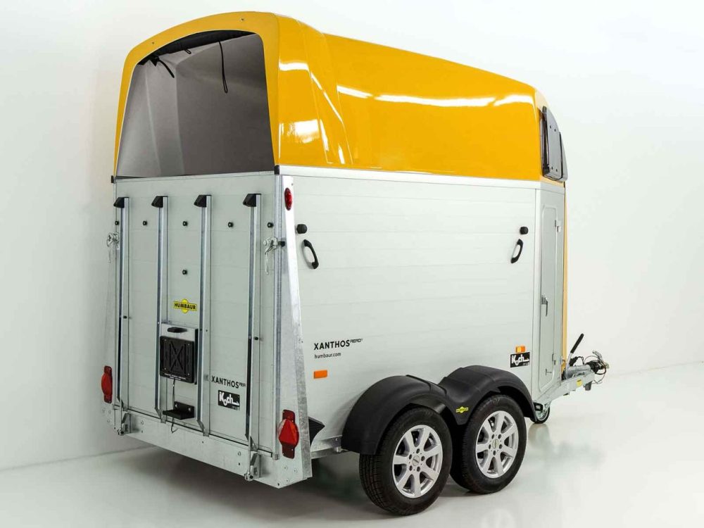 Humbaur Pferdeanhänger XANTHOS AERO 2400|gelb|Sattelkammer|Alufelgen-Neu – Bild 2