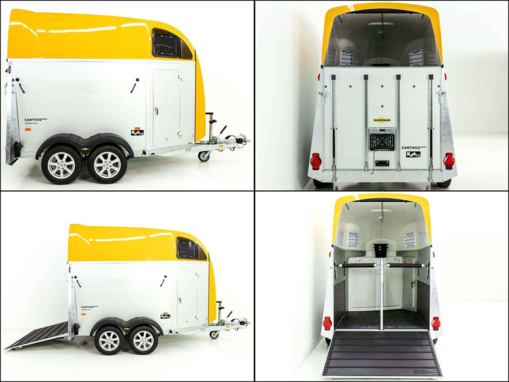Humbaur Pferdeanhänger XANTHOS AERO 2400|gelb|Sattelkammer|Alufelgen-Neu – Bild 5